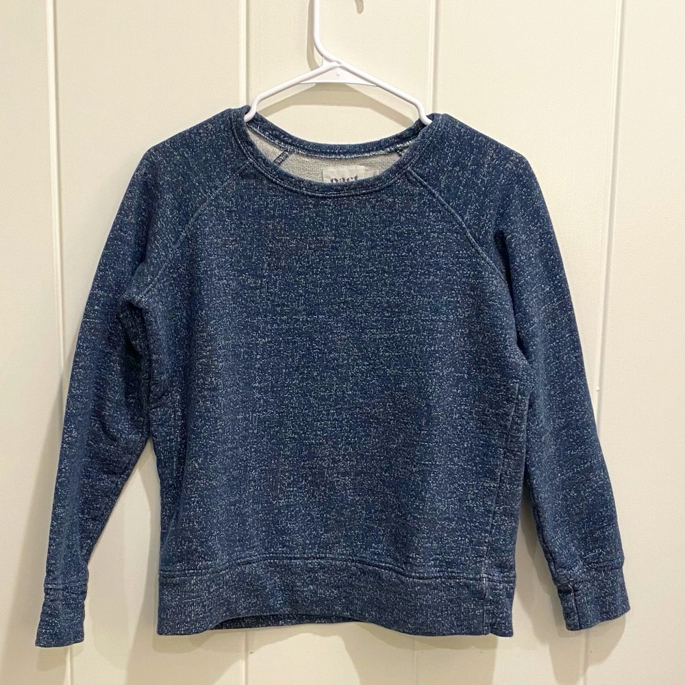 Pact Blue Sweatshirt Organic Cotton